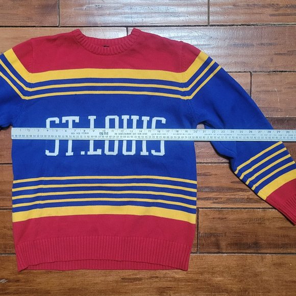 Series Six St Louis Blues Retro Color Block Crewneck Sweatshirt Size XL Unisex - Picture 6 of 7